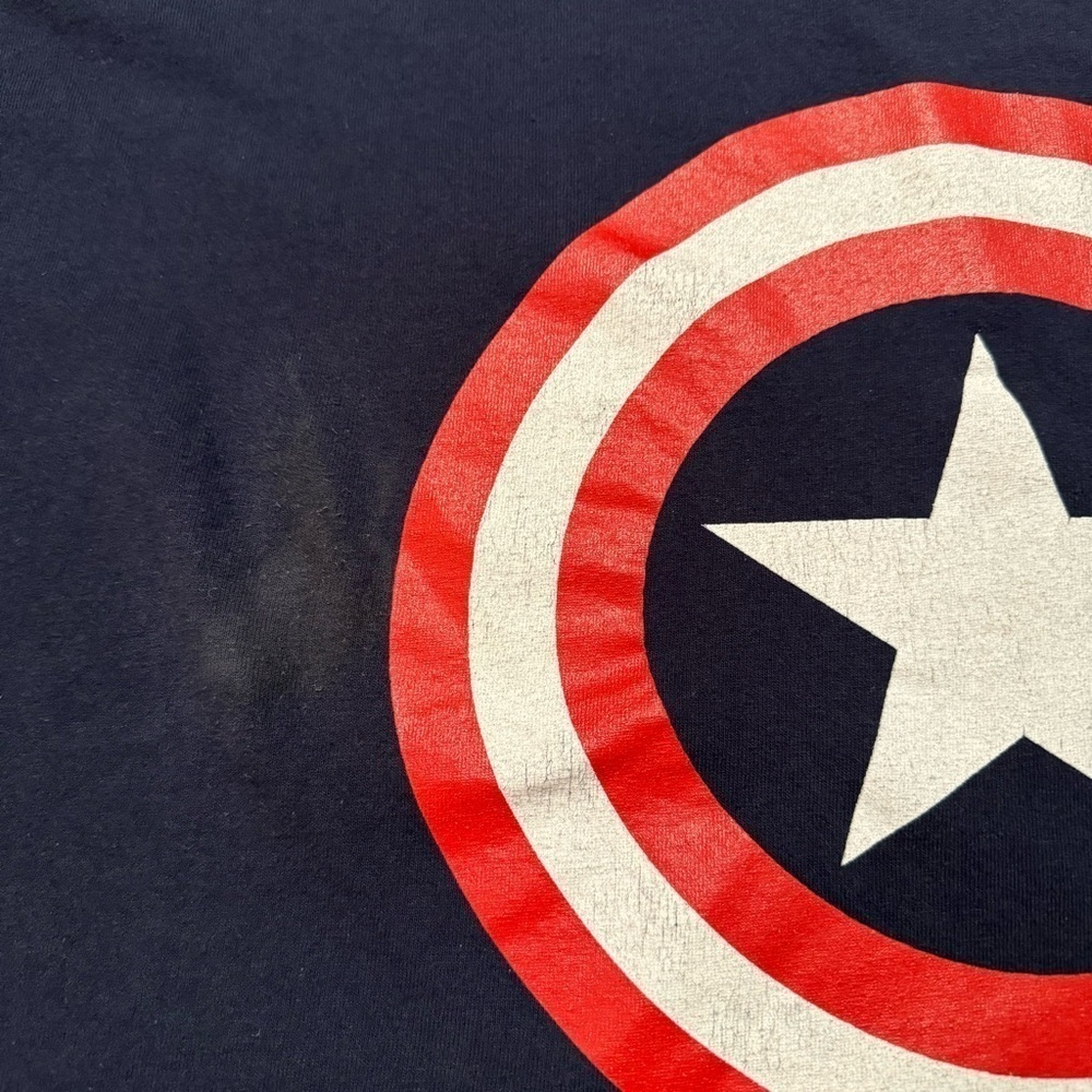Marvel Captain America Mad Engine navy red t shirt men’s XXL 2XL 00s - Picture 4 of 6